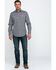 Tin Haul Men's Metal Logo Print Long Sleeve Western Shirt , Grey, hi-res