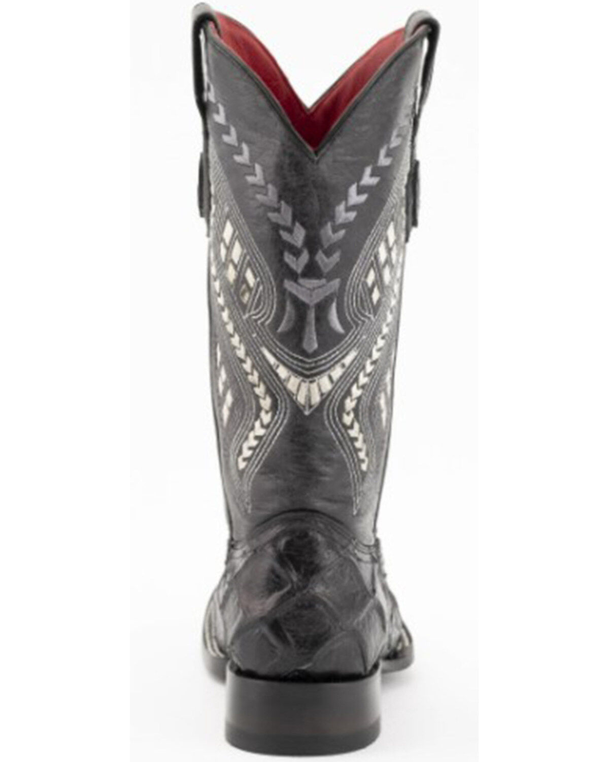 Image #4 - Ferrini Women's Bronco Western Boots - Square Toe, Black, hi-res