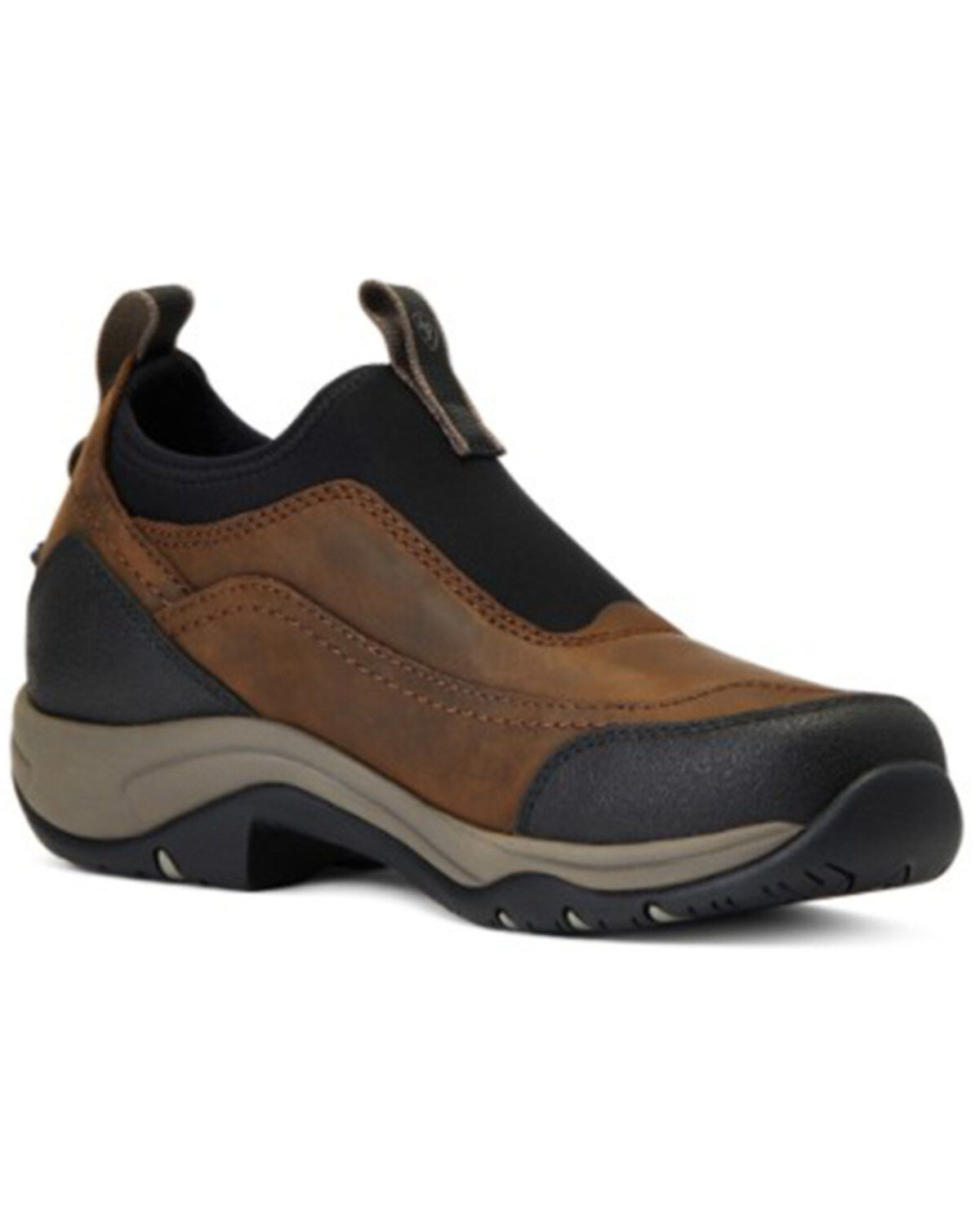 Image #1 - Ariat Women's Terrian Ease H20 Distessed Slip-On Work Shoe - Round Toe, Brown, hi-res