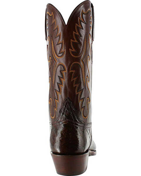 Image #7 - Lucchese Men's Exotic Sienna Caiman Western Boots - Snip Toe, , hi-res