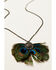 Image #2 - Shyanne Women's Enchanted Forest Peacock Feather Necklace, Pewter, hi-res
