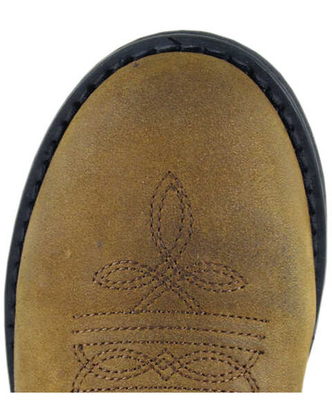 Image #2 - Smoky Mountain Boys' Buffalo Wellington Western Boots - Round Toe, Brown, hi-res