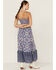 Angie Women's Large Geo Print Midi Dress, Blue, hi-res