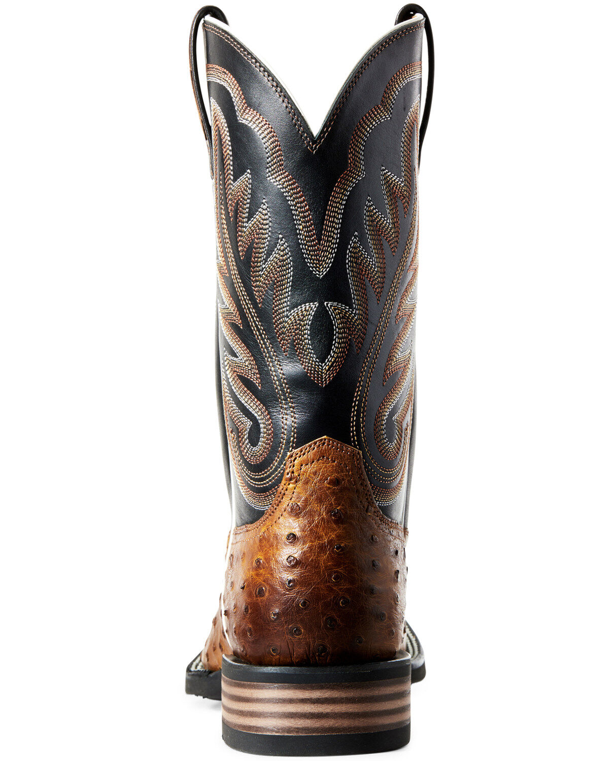 full quill ostrich boots square toe