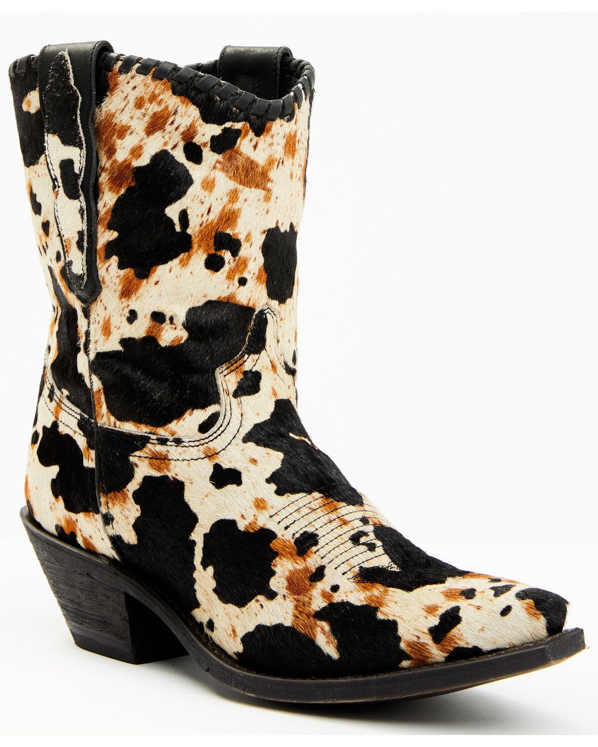 Laredo Women's Carleigh Hair On Hide Western Fashion Booties - Snip Toe, Multi, hi-res