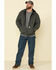 Carhartt Men's Rain Defender Thermal Lined Zip Hooded Work Sweatshirt, Charcoal, hi-res