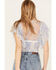 Free People Women's Sugar Mesh Blouse, Ivory, hi-res