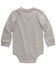 Image #2 - Carhartt Infant Boys' Logo Pocket Long Sleeve Onesie, Charcoal, hi-res