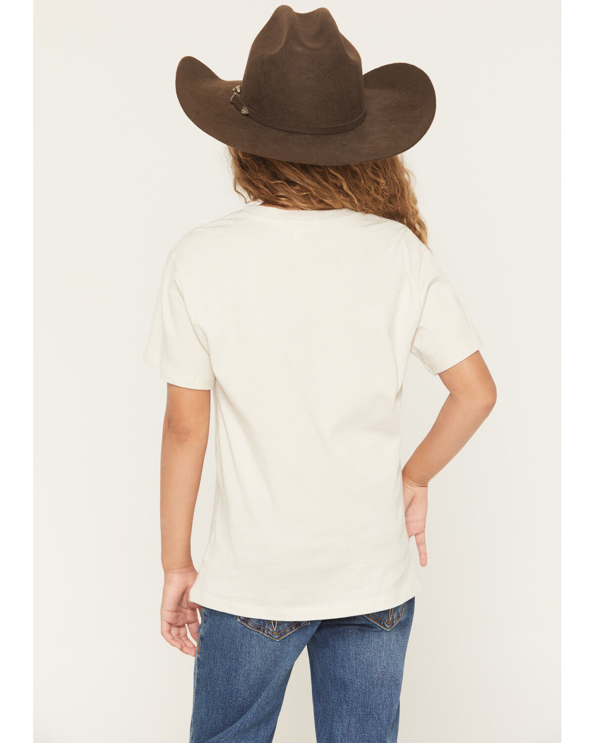 Image #4 - Originality Girls' Floral Boot Short Sleeve Graphic T-Shirt, Off White, hi-res