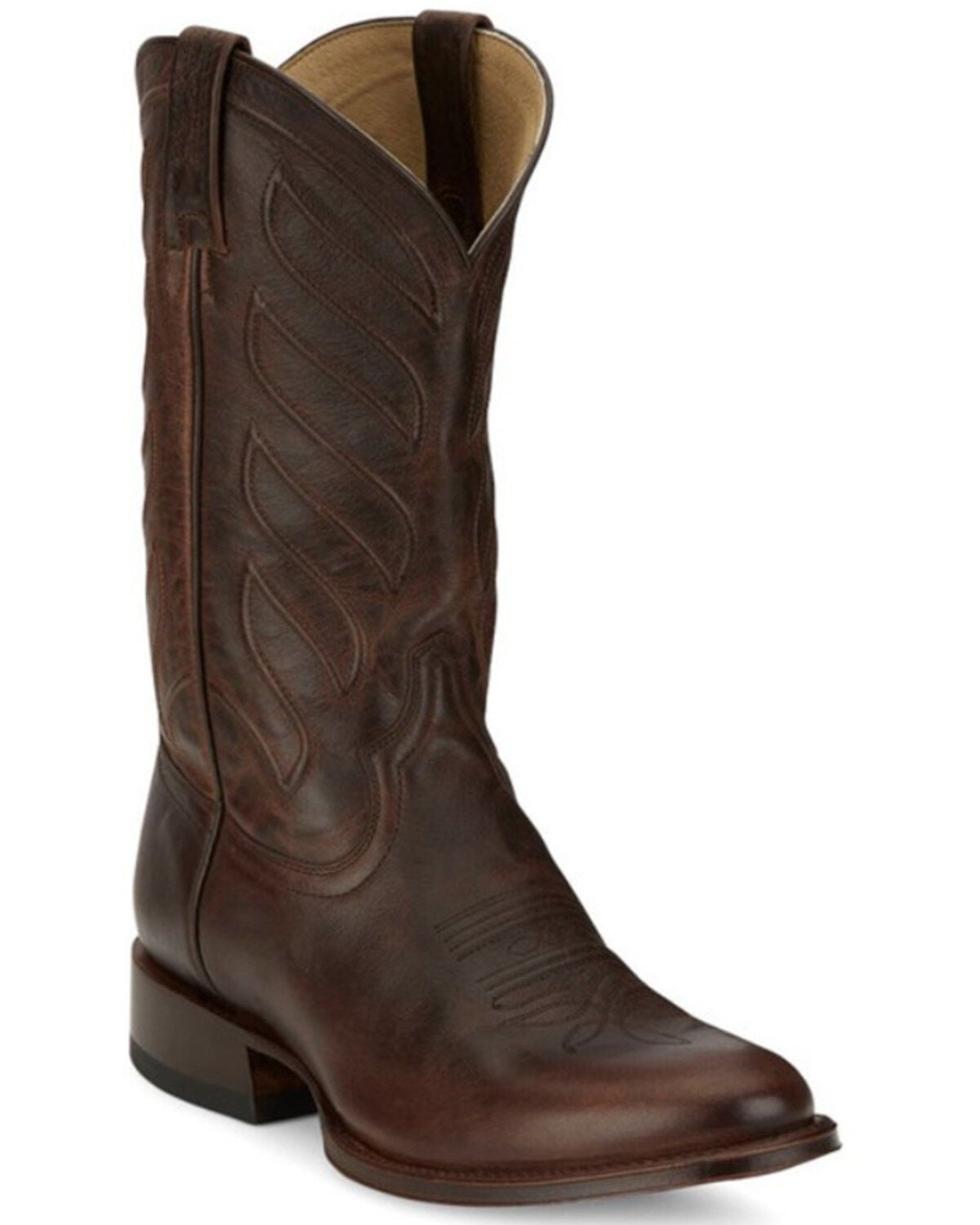 Tony Lama Men's Lenado Western Boots - Round Toe, Brown, hi-res