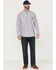Image #2 - Hawx Men's Chambray Sun Protection Western Shirt, Grey, hi-res