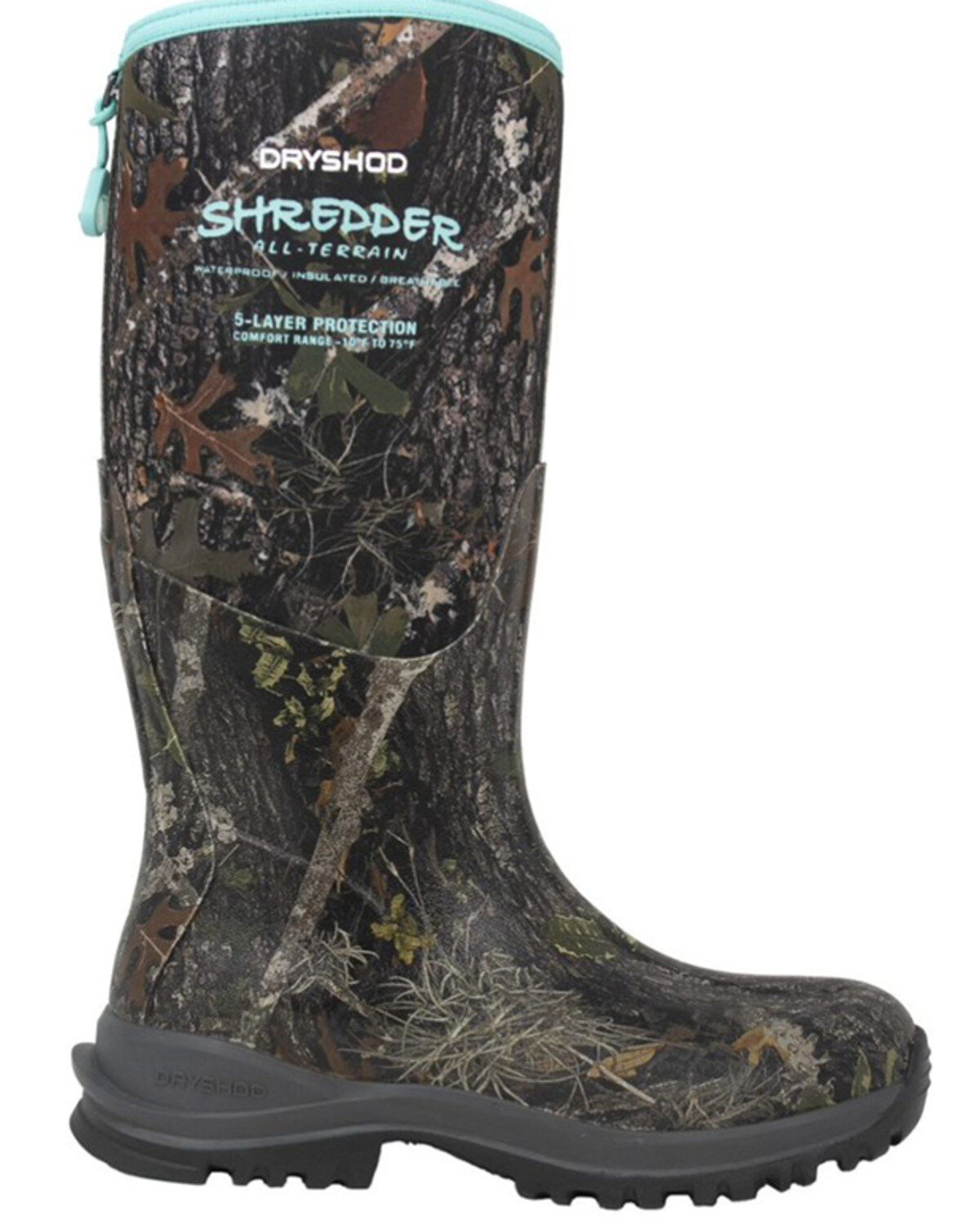 Image #2 - Dryshod Women's Shredder MXT Waterproof Boots - Round Toe, Camouflage, hi-res