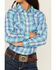 Image #3 - Ariat Girls' Real Plaid Print Long Sleeve Snap Western Shirt, Blue, hi-res