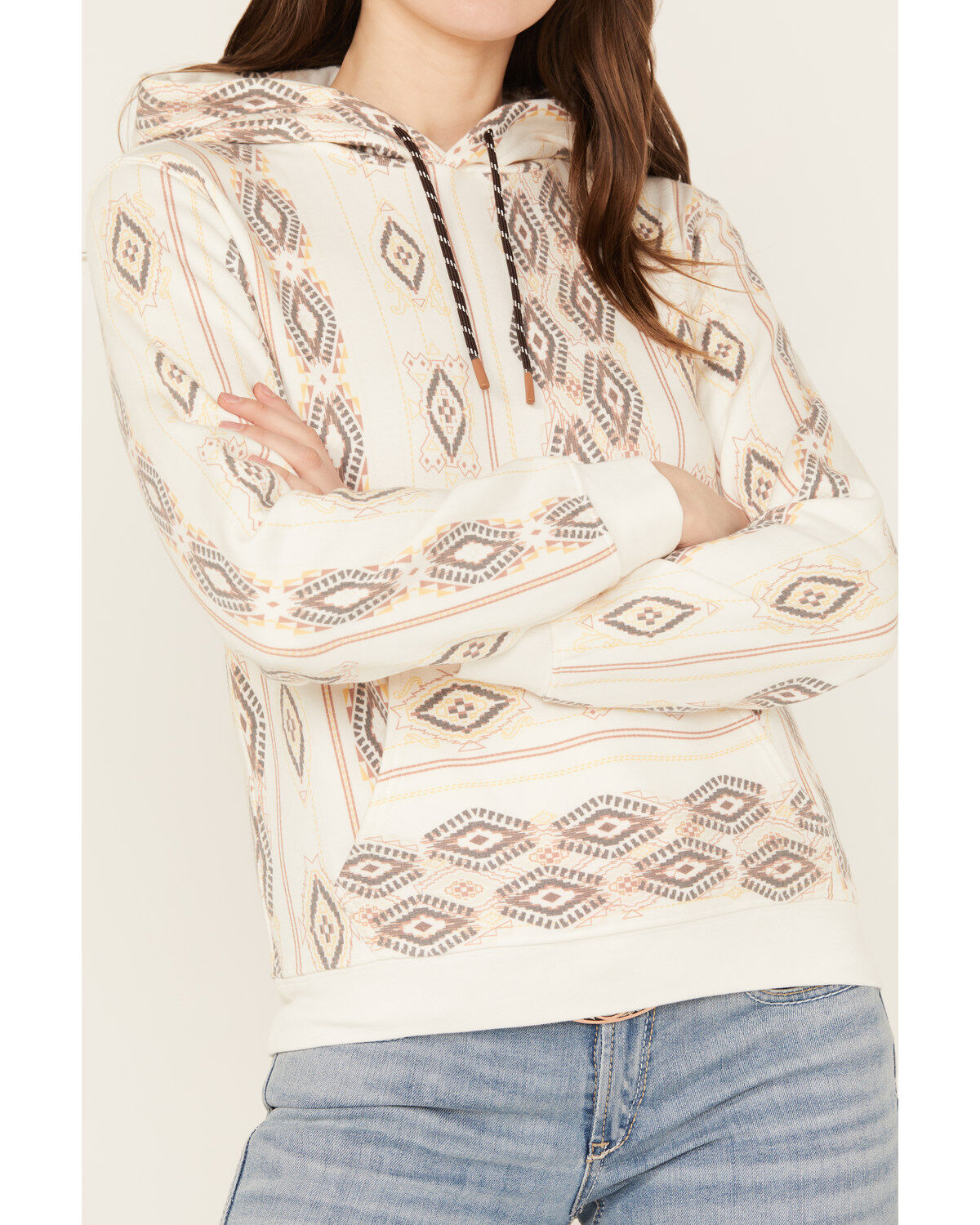 Image #3 - Shyanne Women's Southwestern Pullover Hoodie, White, hi-res