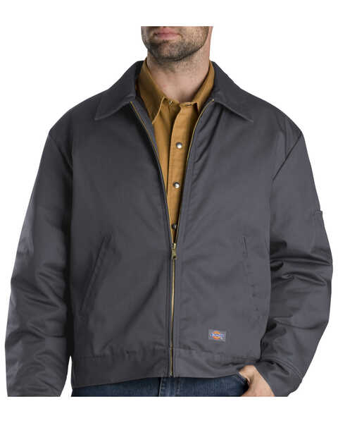 Dickies Men's Insulated Eisenhower Jacket - Big & Tall, Charcoal Grey, hi-res