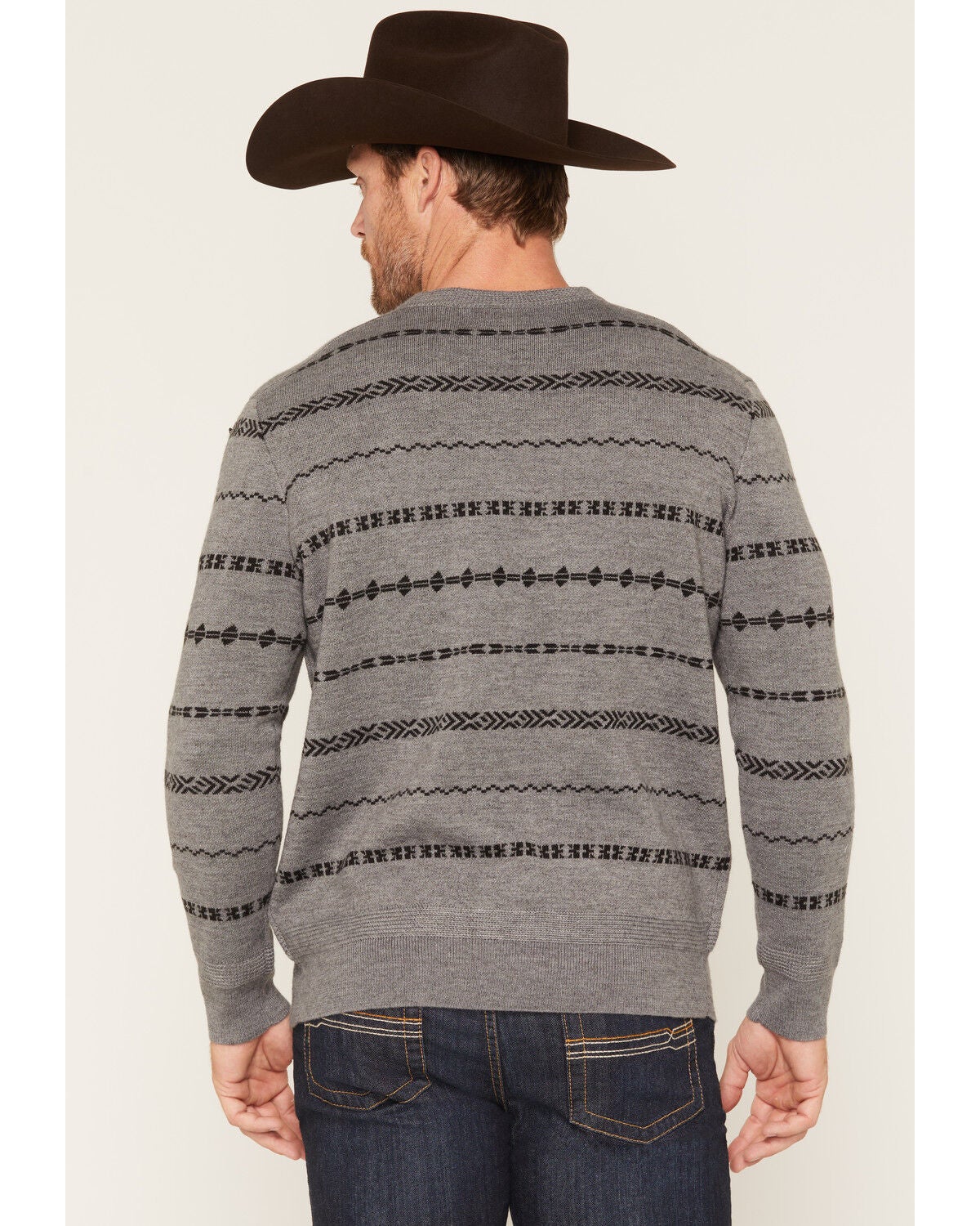 Image #4 - Cody James Men's Rhodes Crew Neck Sweater, Grey, hi-res
