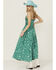Image #4 - Free People Women's Sweet Nothings Floral Print Midi Dress, Green, hi-res