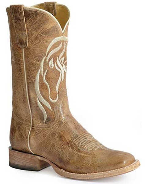Roper Women's Beauty Western Performance Boots - Square Toe, Brown, hi-res