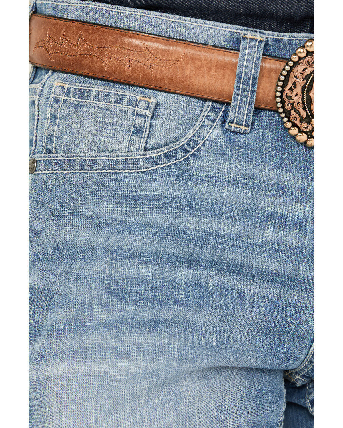 Image #2 - Cody James Men's Light Wash Clovehitch Slim Straight Stretch Denim Jeans, Blue, hi-res