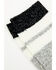 Image #2 - Brother's and Sons Men's Gray Rugby Stripe Crew Socks, Heather Grey, hi-res