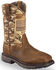 Image #1 - Ariat Men's WorkHog® Patriot Western Boots - Steel Toe, Brown, hi-res