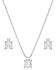 Image #1 - Montana Silversmiths Women's Clean Cut Jewelry Set - 2 Piece, Silver, hi-res
