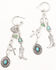 Image #1 - Shyanne Women's Linear Dangle Charm Earrings, Silver, hi-res