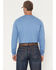 Image #4 - Ariat Men's FR Air Henley Long Sleeve Button-Down Work Shirt, Medium Blue, hi-res