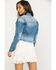 Shyanne Women's Distressed Crop Denim Jacket, , hi-res