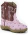 Roper Infant's Ostrich Western Boots, Pink, hi-res