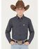 Image #1 - Cinch Boys' Geo Print Long Sleeve Button-Down Western Shirt, Black, hi-res