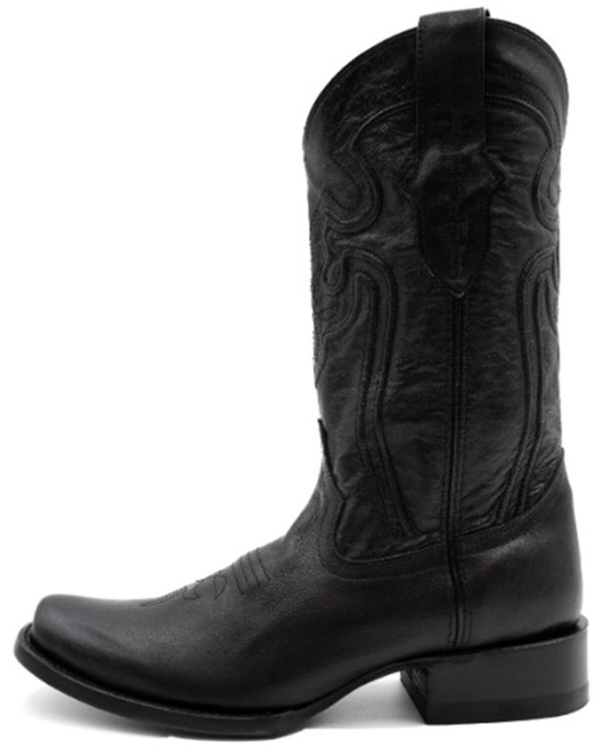 Image #3 - Ferrini Men's Wyatt Western Boots - Square Toe, Black, hi-res