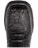 Image #6 - Ferrini Men's Crocodile Print Western Boots - Broad Square Toe, Black, hi-res