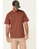 Image #1 - Hawx Men's Solid Red Forge Short Sleeve Work Pocket T-Shirt, Red, hi-res