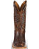Justin Bent Rail Men's Navigator Western Boots - Square Toe, Brown, hi-res
