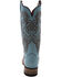 Image #5 - Ferrini Women's Ella Floral Cross Western Boots - Broad Square Toe , Aqua, hi-res