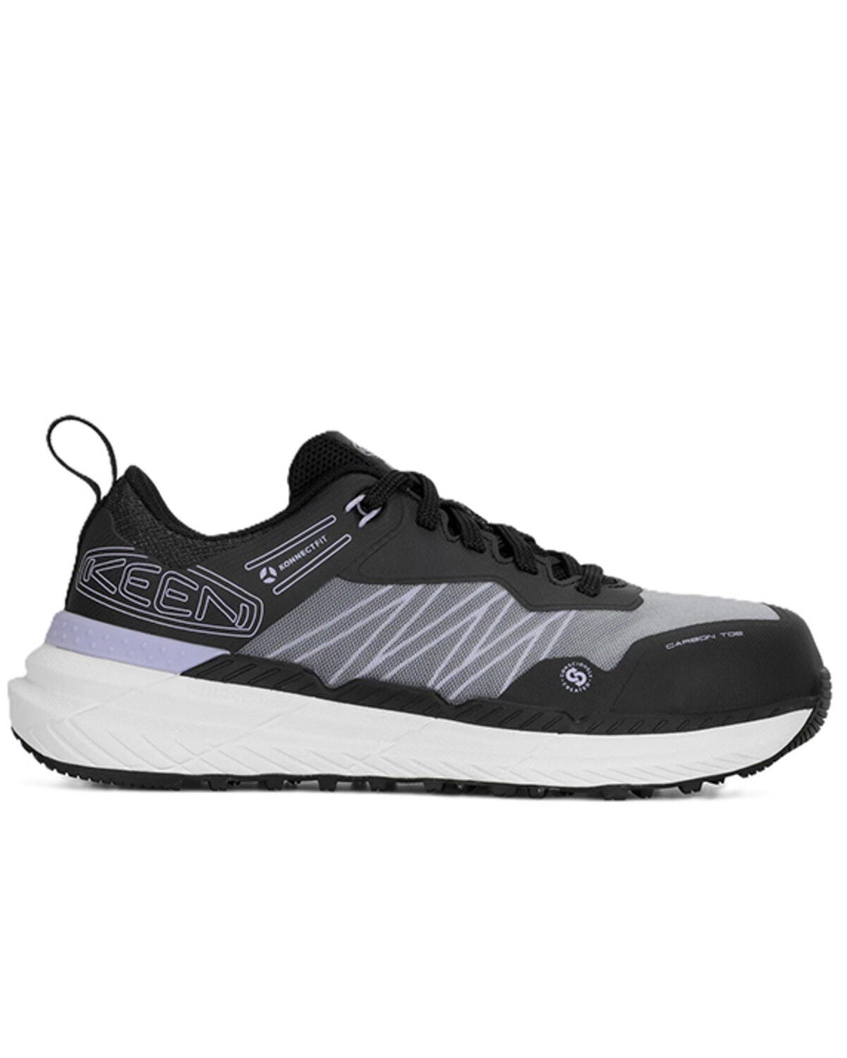 Image #2 - Keen Women's Speedworks Work Sneakers - Carbon Toe, Black, hi-res