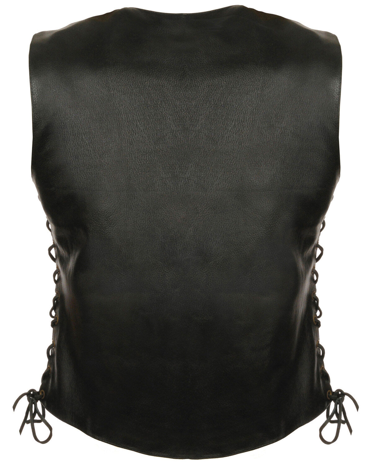 Image #2 - Milwaukee Leather Women's Side Lace Snap Front Vest - 3X, Black, hi-res