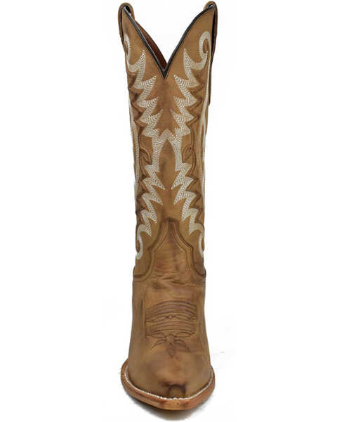 Dan Post Women's Magic Fashion Tall Western Boots - Snip Toe, Lt Brown, hi-res