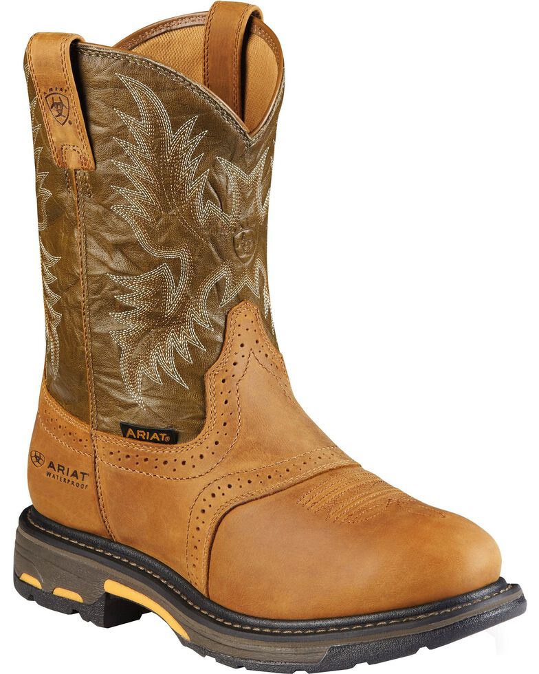 Ariat Men&#39;s Work-Hog Waterproof Composite Toe Work Boots | Boot Barn