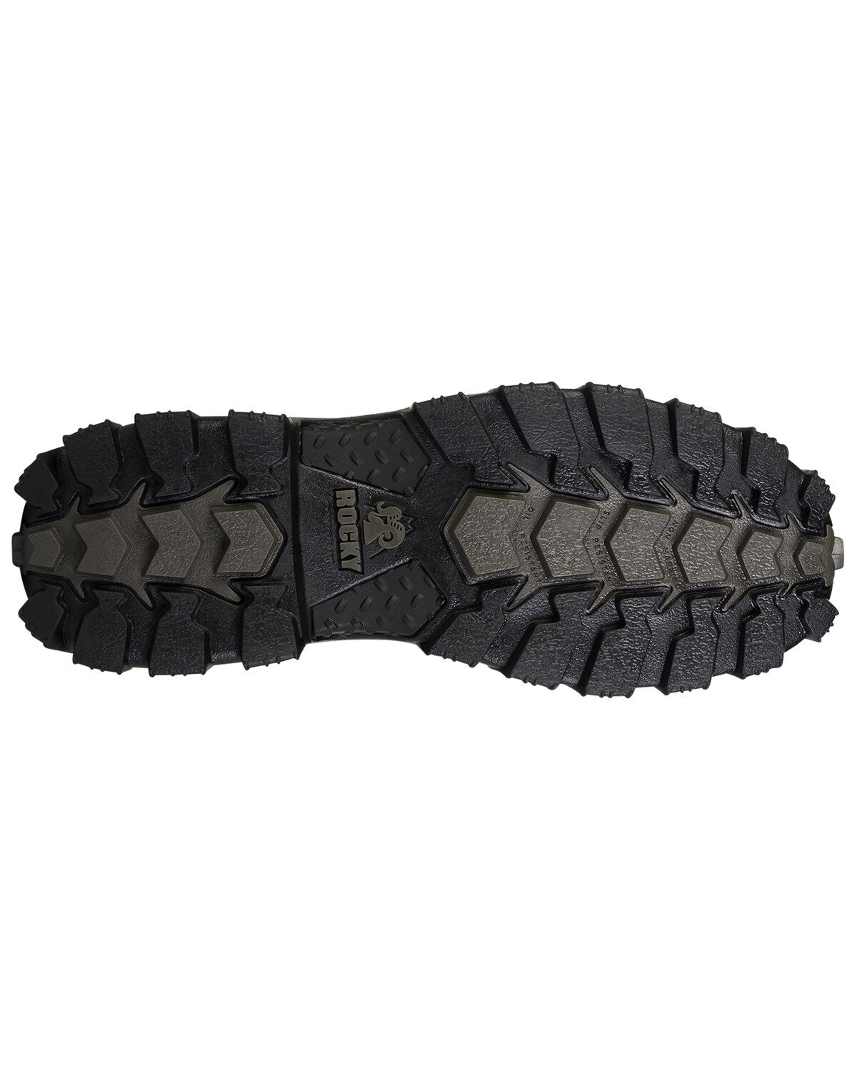 Image #5 - Rocky Men's Alpha Force Oxford Work Shoes, Black, hi-res