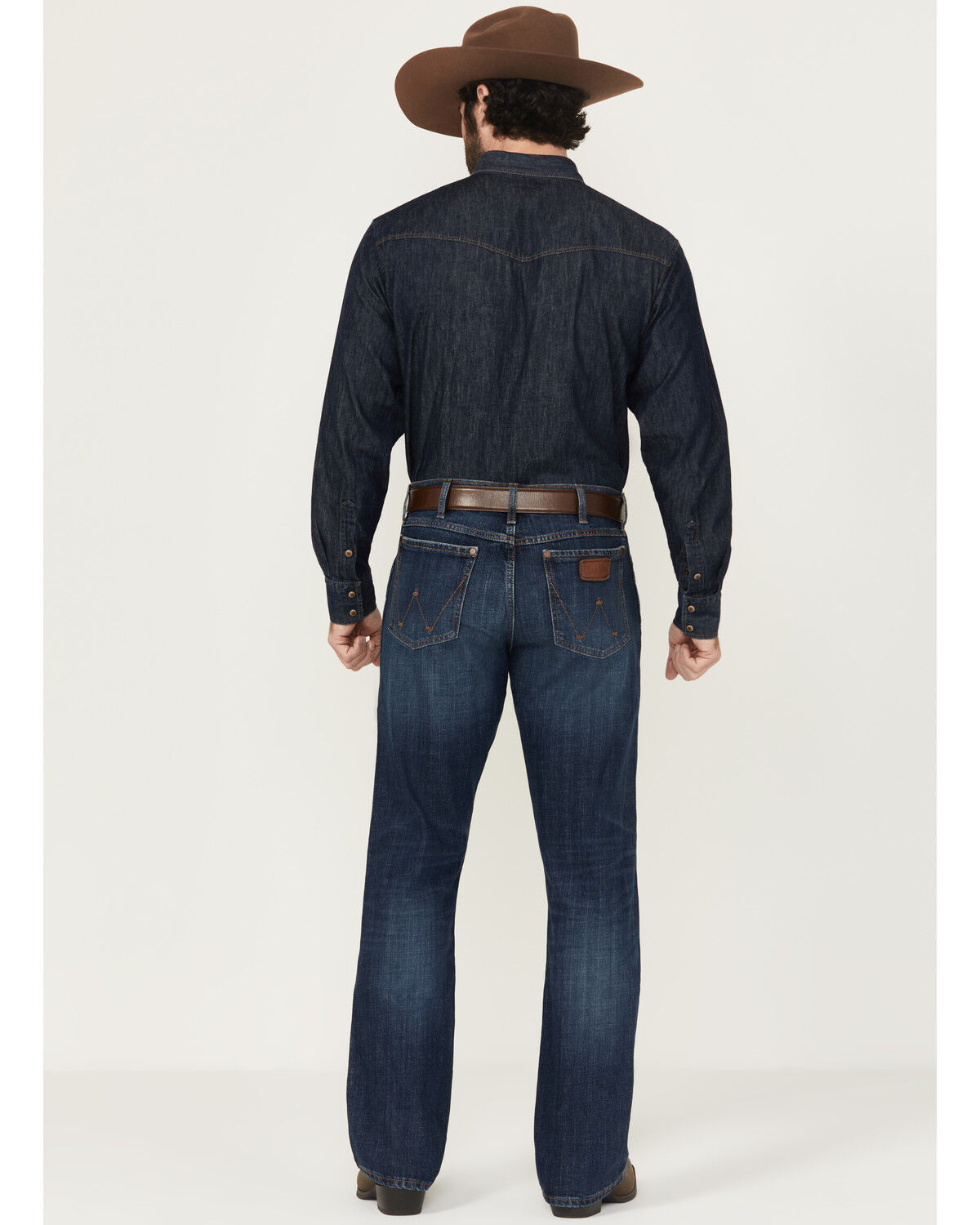 Image #6 - Wrangler Men's Retro Relaxed Fit Mid Rise Boot Cut Jeans, Indigo, hi-res
