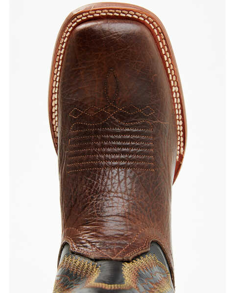 Image #6 - Cody James Men's Buck Western Boots - Broad Square Toe, Black/brown, hi-res