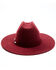 Image #3 - Idyllwind Women's Wild Rancher Felt Western Fashion Hat, Burgundy, hi-res