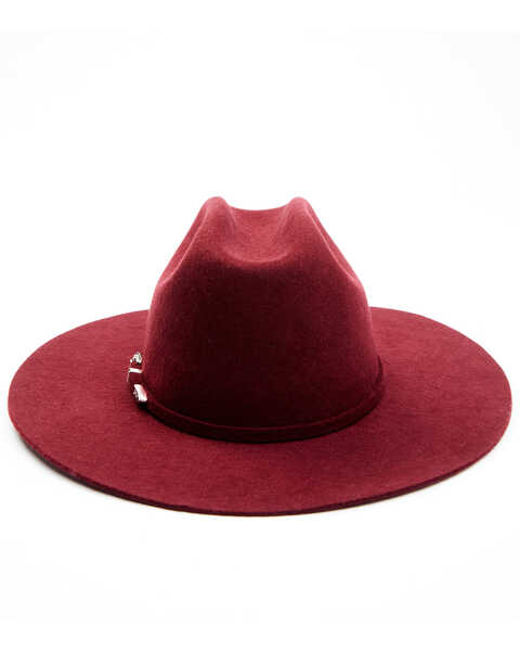 Idyllwind Women's Wild Rancher Wool Felt Western Hat , Burgundy, hi-res