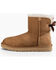 UGG Women's Ribbon Back Shortie Boots, Chestnut, hi-res