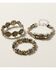 Image #1 - Shyanne Women's Champagne Chateau 3-Piece Silver Stretch Bracelet Set, Silver, hi-res