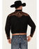 Image #5 - Scully Men's Embroidered Gunfighter Long Sleeve Snap Western Shirt, Black, hi-res