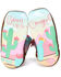 Image #2 - Tin Haul Infant Girls' Happy Flower Western Boots - Broad Square Toe, Brown, hi-res