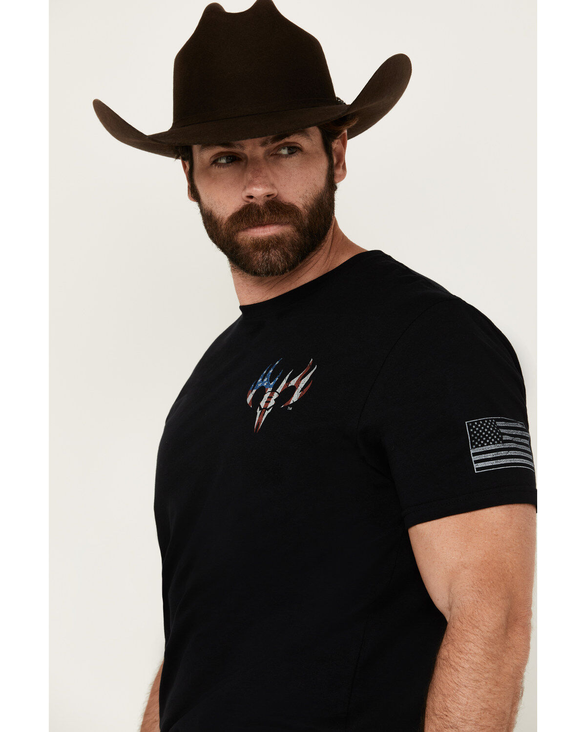 Image #2 - Buckwear Men's Freedom Infringed Short Sleeve Graphic T-Shirt, Black, hi-res
